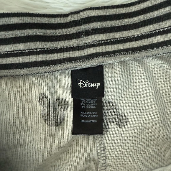 Disney Gray Sweatpants with Black Mickey Pattern - Picture 4 of 4